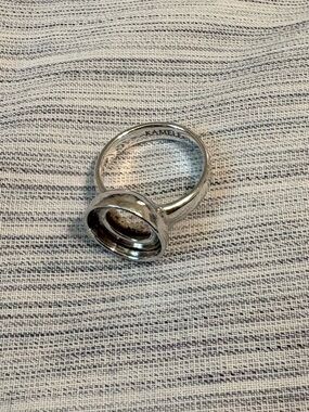 Kameleon KR003 Classic Sterling Silver JewelPop Base Ring Size 6 - Retired